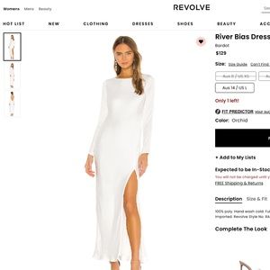 Revolve River Bias Dress in Orchid